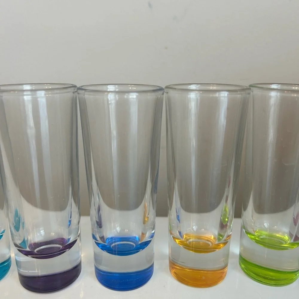 Shot Glasses Pier 1 Imports‎ Colorful Elegant Colorful Barware RETRO